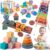 6 in 1 Montessori Baby Toys for 1 + Year Old, Infant Sensory Teething Toys for Babies 6-12 Months, Wooden Stacking Building Blocks Shape Sorter, Xylophone Musical Toy, Birthday Gift for Toddlers 1 2 3