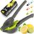 Zulay Metal 2-In-1 Lemon Squeezer Manual – Sturdy, Max Extraction Hand Juicer Lemon Squeezer Gets Every Last Drop – Easy to Clean Manual Citrus Juicer – Easy-to-Use Lemon Juicer Squeezer – Gray/Lime