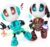 Two Rechargeable Talking Robots for Kids – Repeating Toys Interactive Educational with Sound and Touch Sensitive Led Eyes, Flexible Metal Body, for 3 4 5 Year Old Boys Girls Birthday