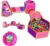 Playz 5pc Kids Princess Play Tent, Ball Pit with Basketball Hoop & Kids Play Tunnel for Toddlers, Babies, Kids, Girls & Boys Indoor & Outdoor Pop Up Playhouse Bundle with Bag, Yellow, Pink & Purple