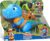 Disney Junior Mickey Mouse Funhouse Roarin’ Safari Dino, 4-piece Figures and Playset, Dinosaur, Kids Toys for Ages 3 Up by Just Play