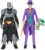 DC Comics, Batman Adventures, Batman vs The Joker Action Figures Set, 2 Figures, 12 Armor Accessories, 12-inch Super Hero Kids Toy for Boys & Girls