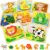 TOY Life Wooden Puzzles for Toddlers 1-3, Animals Toddler Puzzles 1-3, Puzzles for Toddlers 2-4, Wood Puzzles Christmas Montessori Toys Gifts for 1 2 Year Old, Baby Puzzles 12-18, Kids Learning Toy