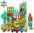 Bmag 130PCS Magnetic Tiles Building Blocks, 3D Magnet Blocks Construction Playboards for Kids Toddlers, Educational STEM Preschool Toys for Boys Girls with 2 Cars