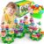 YEEBAY Flower Garden Building Toys for Girls Age 3, 4, 5, 6, 7 Year Old – STEM Gardening Pretend Toys for Kids – Stacking Game for Toddlers Play Set – Educational Activity for Preschool (148 PCS)