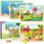 Wooden Puzzles Toys for Kids Ages 4-6 3-5, Set of 4 Packs with 24-Piece, Farm, Zoo, Insects, Sea Animals Wood Jigsaw Puzzles, Preschool Educational Brain Teaser Toys