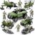 78-in-1 Army Men Boys Toys with Realistic Military Truck/Helicopter/Kayak Boat/Motorcycle/Army Men Action Figures/Weapon Gears, Army Toys Gift for Toddler Kids 4-7 6-8 8-12 Fun Birthday Party Favors