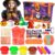 Halloween Play Dough Sets for Kids, Playdough Bulk Pack Classroom Play Clay Tools Accessories Set with Molds, Rolling Pins, Cutters Pumpkin Craft Halloween Crafts for Kids Ages 4-8