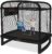 jumpfly Trampoline for Kids Trampoline 6FT with Swing & Basketball Hoop – Rectangle Indoor & Outdoor Toddler Trampolines with Enclosure Safety Net, ASTM Approved Baby Recreational Small Trampoline