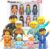 Picasso Toys Magnetic Action Figures 8 Piece Family Character for Construction Building Block Tiles Toddler Toy Set Magnet Expansion Variety Pack Educational STEM Learning Kit Pretend Playset PTA11