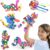 Clixo Super Rainbow, 60 Piece Pack – A Versatile, Travel Friendly Magnetic Building Toy, Flexible Design for Hours of Fun Creative STEM Play, Great Gift for Curious Kids. Ages 4-99