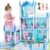 Doll House for Girls 2 3 4 5 6 7 8 Year Old – 3-Story 6 Rooms Dollhouse with 3 Dolls Light Accessories Furniture and Play Mat, DIY Pretend Dream Dollhouse Toy Gift for Kids (20.5” x 16” x 18.7”)