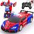 Remote Control Car for Kids, Rc Cars for Boys Age 8 to 12, One Button Transformation to Robot with Flashing Light 2.4Ghz Transforming Robot Car for Kids with 360 Degree Rotation