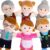 6 Pieces Hand Puppet Set 11.8 Inch Family Members Puppets Soft Plush Hand Puppets Mother, Father, Son, Daughter and Grandparents for Storytelling, Teaching, Preschool, Role Play (Basic Style)