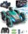 Remote-Control Car RC Boat for Boys: Amphibious Car Toys with Water Spray for Pool, Gifts for Kids 6-9, 2.4 GHz Waterproof RC Car Monster Truck Stunt Car Vehicle, Water Beach Pool RC Car Toys (Green)