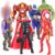 7Pcs Superhero Action Figures Toys, Collectible Figures Gift for Kids and Fans Obsessed with Character Collections