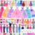 47 PCS Doll Clothes and Accessories 3 PCS Wedding Gowns 3 Tops 3 Pants 3 PCS Fashion Dresses 2 Sets Swimsuits Bikini 6 Braces Skirt, 10 Hangers 14 Shoes and 6 Accessories Toys for 11.5 inch Doll