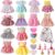 Alive Baby Doll Clothes and Accessories – 12 Sets Girl Doll Clothes Dress for 12 13 14 15 16 Inch Doll, Baby Doll Clothes – Doll Outfits Accessories w/Hairpin & Underwear for Doll Gift