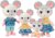 The Cheddars Mouse Family, 4 Miniature Doll Figures, Small