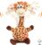 Hopearl Talking Giraffe Repeats What You Say Shaking Head Electric Interactive Animated Toy Talking Plush Buddy Birthday Party for Toddlers 24cm