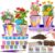 4 Set Paint & Plant Flower Gardening Kit – Gifts for Girls Ages 8-12, Arts and Crafts for Kids Ages 8-12, Kids Gardening Set, Birthday Toys Christmas Gifts for Girls Boys Ages 4 5 6 7 8 9 10 11 12