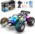 Remote Control Car, All Terrain Remote Control Truck for Boy, 2.4GHz Rc Car with Bodylight and Two Rechargeable Batteries, 20KM/H Monster Truck Toys for Ages 4-7, 8-12