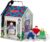 Melissa & Doug Take-Along Wooden Doorbell Dollhouse – Doorbell Sounds, Keys, 4 Poseable Wooden Dolls Portable Doll House, Doorbell House For Kids Ages 3+