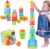 iPlay, iLearn Baby Stacking Toys, Toddler Nesting Stack Cups, Infant Stackable Block, Kids Sorting Game W/Shape Sorter for Sand Bath, Birthday Stocking Stuffer Gift 12 18 Month 1 2 3 Year Old Boy Girl