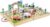 Melissa & Doug 18-Piece Wooden Take-Along Tabletop Town, 4 Rescue Vehicles, Play Pieces, Bridge , 15.4 x 11.0 x 2.6