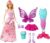 Barbie Doll Fantasy Dress-Up Set with Blonde Fashion Doll, Candy-Inspired Clothes & Accessories like Fairy Wings & Mermaid Tail