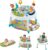 Fisher-Price Baby to Toddler Toy 3-in-1 Sit-to-Stand Activity Center with Playmat plus Music Lights and Spiral Ramp