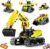 5 in 1 Building Toys STEM Robotics Kit, 430 PCS Blocks RC Robot Erector Sets, APP & Remote Control Excavator Science Kits for Kids Age 6 7 8 9 10 11 12-14, DIY Educational Gift for Boys & Girls