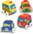 Melissa & Doug K’s Kids Pull-Back Vehicle Set – Soft Baby Toy Set With 4 Cars and Trucks and Carrying Case Pull Back Cars, Soft Vehicles Toys For Babies And Toddlers