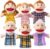 6 Pcs Family Hand Puppets 12 Inch Grandparents, Mom & Dad, Brother & Sister Plush Hand Puppet Toys Role-Play Toy Puppets for Kids Storytelling Imaginative Pretend Play Teaching Preschool(6 Family A)