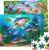 Puzzles for Kids Ages 4-8 – 2 x 60 Pieces Puzzles for Kids Ages 3-5 6-8 – Toy for Learning Ocean & Forest Animals – Educational Toys for Boy and Girl (2 Packs)