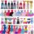 29 Pieces Doll Clothes and Accessories for 11.5 Inch Girl Dolls Outfit Including 5 Tops,5 Pants,3 Dresses,2 Fashionable Dresses,2 Swimwear,6 Pairs of Shoes, 1 Bag, 5 Hangers