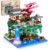 Peach Blossom Pond Micro Mini Building Blocks Set for Adults and Kids, Chinese Architecture Cherry Bonsai Gift Toys with String Lights, Japanese Sakura Tree House Micro Bricks (3320PCS)