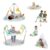 Ingenuity Tummy-to-Toes 6-in-1 Milestone Center, Play Gym, Foldable Mat, Music and Nature Sounds, Lights, Activity Jumper, Table, Playhouse, for Ages 0-48 Months