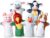 Melissa & Doug Barn Buddies Hand Puppets, Set of 6 (Cow, Sheep, Horse, Duck, Chicken, Pig) , Multicolor