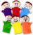 6 Pack Feeling Hand Puppets for Kids with 6 Emotions, with Moveable Arms, Soft Plush Hand Puppets for Toddlers, Early Education Toys, Social Emotional Learning Activities by 4E’s Novelty