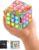 Power Your Fun Cubik LED Flashing Cube Memory Game – Electronic Handheld Game, 5 Brain Memory Games for Kids STEM Sensory Toys Brain Game Puzzle Fidget Light Up Cube Stress Relief Fidget Toy (Tie Dye)