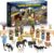 Advent Calendar 2024, 24 Days of Nativity Advent Calendar Scene Toys Kit For Kids, Christmas Countdown Calendar Collectible Surprises Toys For Kids, Boys, Girls, Teens And Adults, Christmas Party Gifts, Age 3+ (24pcs)