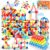 DMOlU 64PCS Magnetic Building Toy for KidsStem Educational Toys for Toddlers Montessori Learning Magnetic Sticks and Balls,Gift for Christmas