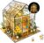 DIY Miniature House Kit for Adults – DIY Miniature Dollhouse Kit w/Accessories – Cute Mini Greenhouse Kit – Model Tiny Home Kit – Miniature Kits – DIY Miniature Kits – Gifts for Teen Girls