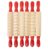 READY 2 LEARN Mini Textured Wooden Rolling Pins – Set of 6-7.25 inches – Turning Handles – Rollers for Kids’ Dough, Crafts, Imaginative Play