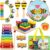 Toddler Musical Instruments for Kids,Baby Musical Toys Preschool Educational Wooden Percussion Instruments Toddler Toys with Bag for Boys and Girls