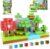 Magnetic Blocks-Build Mine Magnet World Edition, Magnetic Toys for Boys & Girls Age 3-4 4-5 6-8,STEM Montessori Sensory Toys for Toddlers Gifts for 3+ Years Old,48PCS Fidget 1″ Cubes Construction Toys