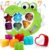 hahaland 1 Year Old Boy Toys – Light up Musical Shape Sorter – Toys for 1 Year Old Boy Birthday Gift – Montessori Learning Toddler Toys Age 1-2 – Baby Toys 12-18 Months