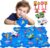 hahaland Puzzle Racer Kids Car Track Set – 5×5 Inches Larger Size of Each Puzzle Piece Toys for Ages 2-4 for Kids 3 Year Old Boy Toys Puzzle Track Car for 3-5 Children’s Educational Learning Toy