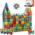 Gemmicc Magnetic Tiles Building Blocks for Kids, STEM Approved Educational Toys,3D Magnet Puzzles Stacking Blocks for Boys Girls,100 PCS Advanced Set with 2 Cars